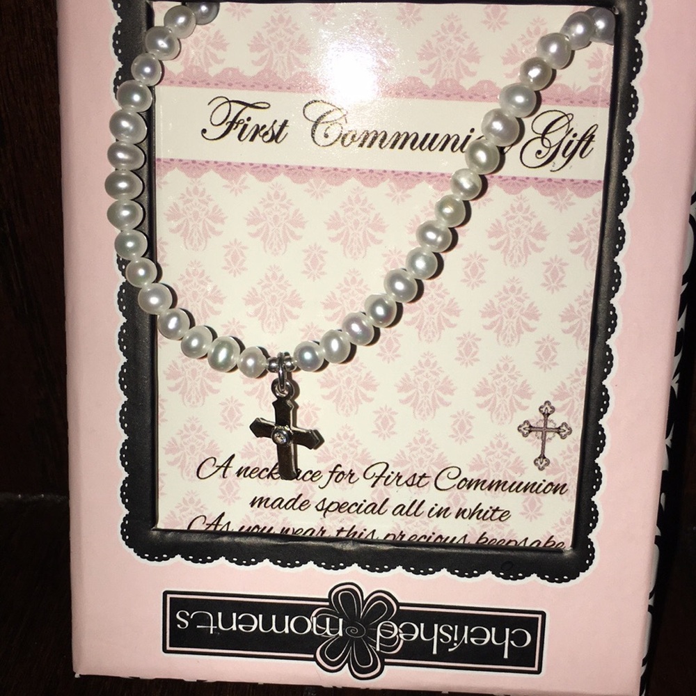 Communion cross necklace